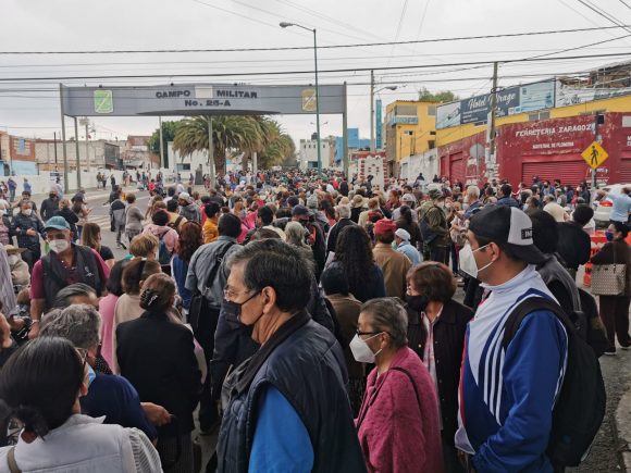 Reprueban logística de la 25 Zona Militar para la aplicación de la vacuna anti COVID