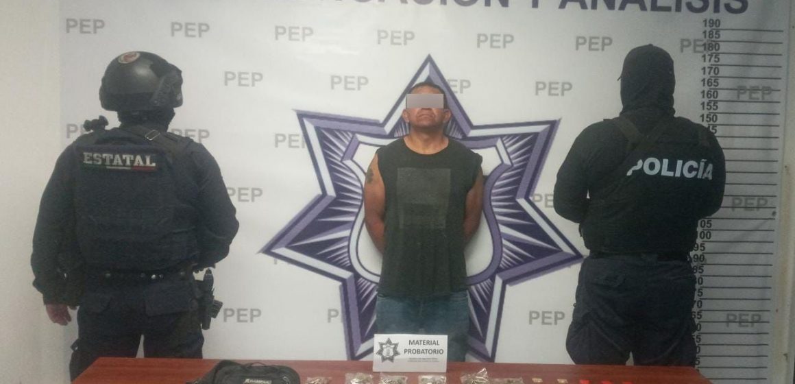En Nopalucan, SSP detiene a presunto narcovendedor