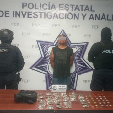 En Nopalucan, SSP detiene a presunto narcovendedor