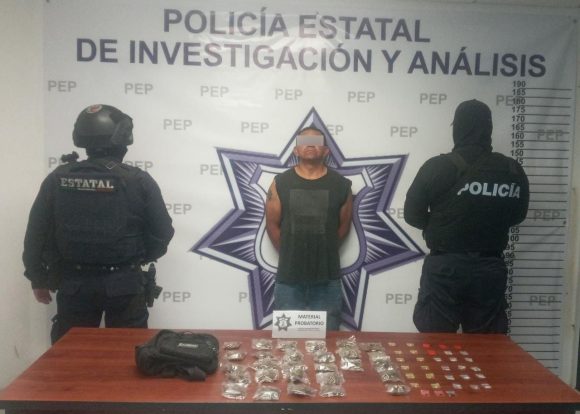 En Nopalucan, SSP detiene a presunto narcovendedor