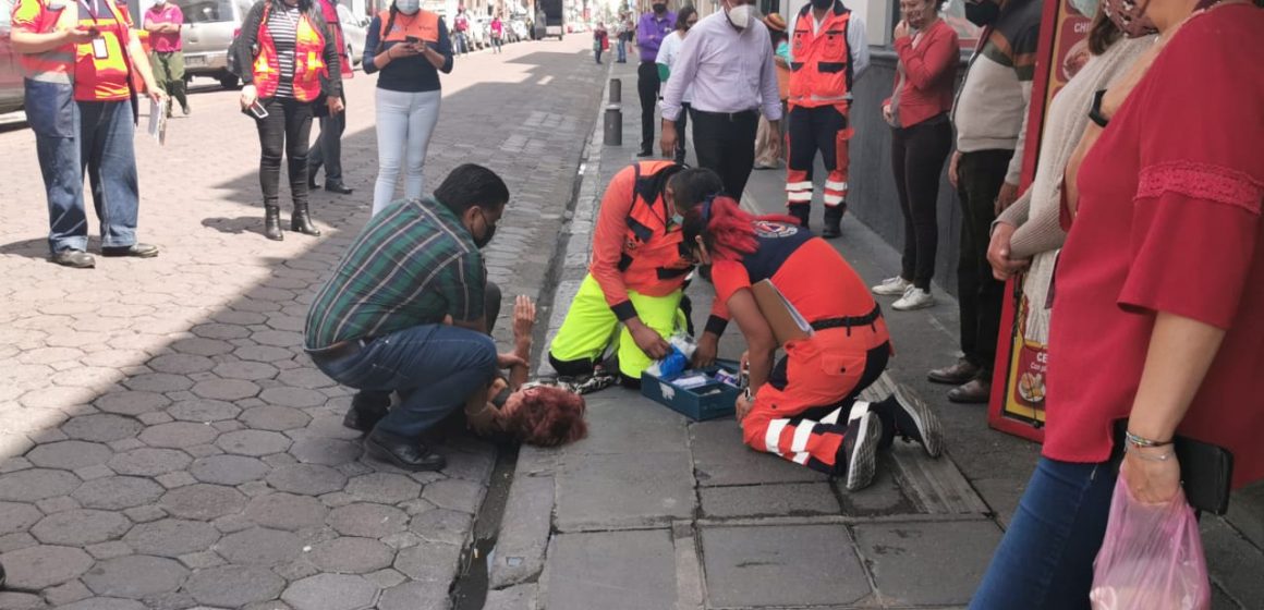 Con aglomeraciones realizan Simulacro en Puebla Capital