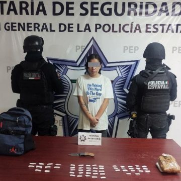 En Atlixco, SSP detiene a presunta operadora de “Angelinos 13”