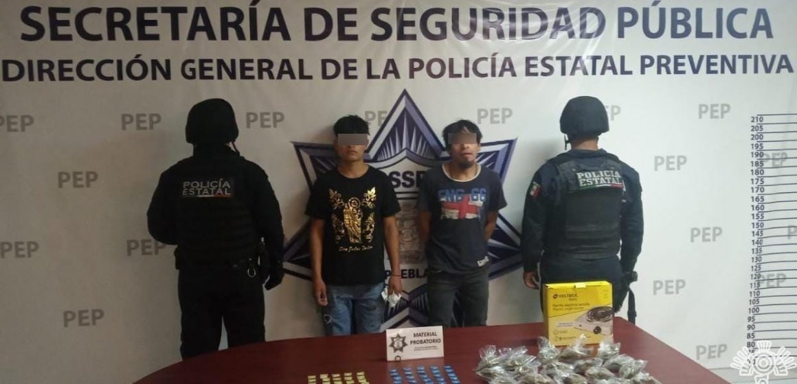 Captura Policía Estatal a dos presuntos distribuidores de droga
