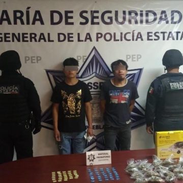 Captura Policía Estatal a dos presuntos distribuidores de droga