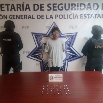 Captura Policía Estatal a presunto distribuidor de droga de “La Tita”