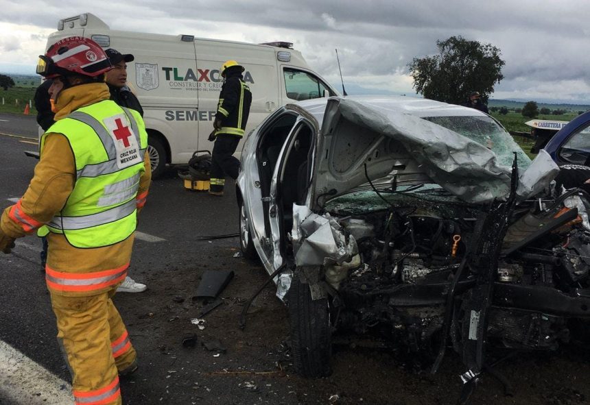 Siete muertos deja choque en la Amozoc-Perote