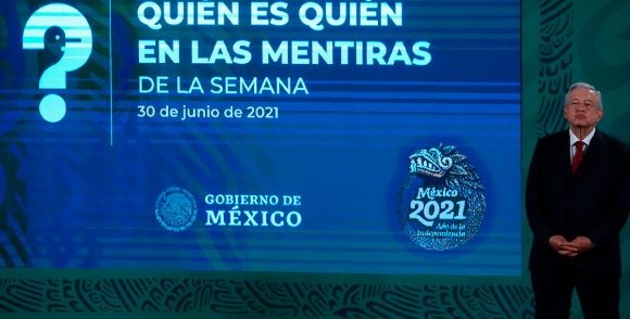 “Quién es Quién en las mentiras de la semana”; la nueva sección de la mañanera de AMLO