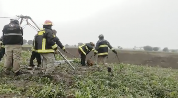Logran rescatar a los perritos Spam y Spike del socavón