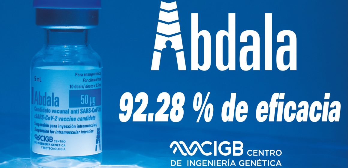 Abdala tiene eficacia del 92% contra el Covid-19