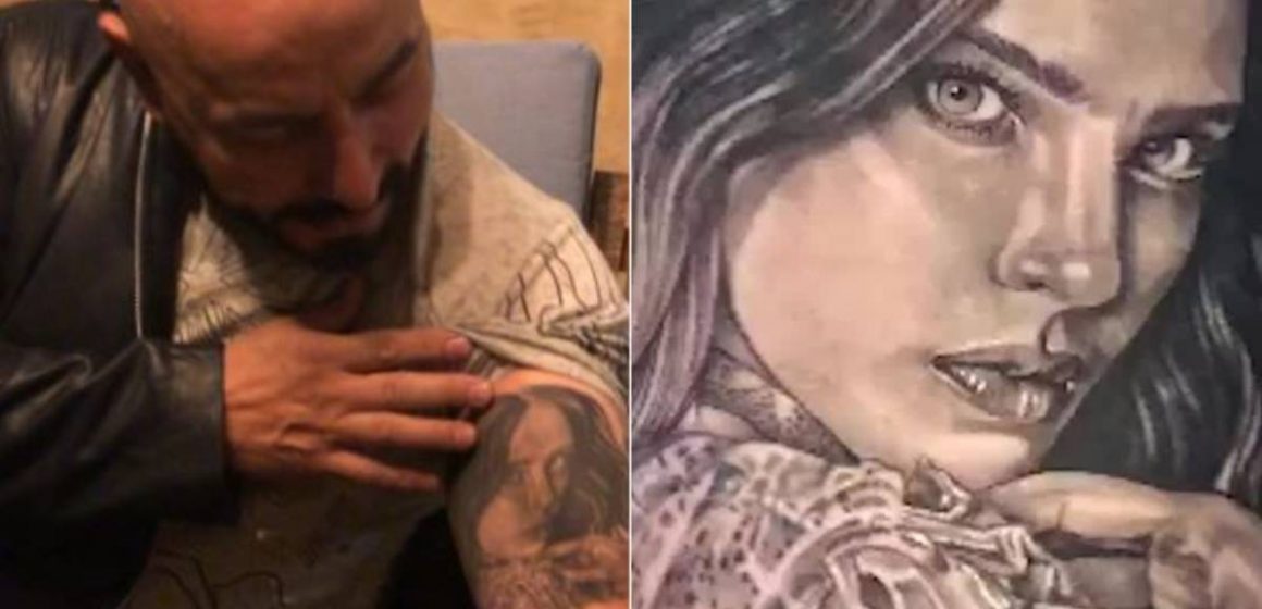 (FOTOS)  Lupillo Rivera cubre con nuevo diseño su tatuaje de Belinda