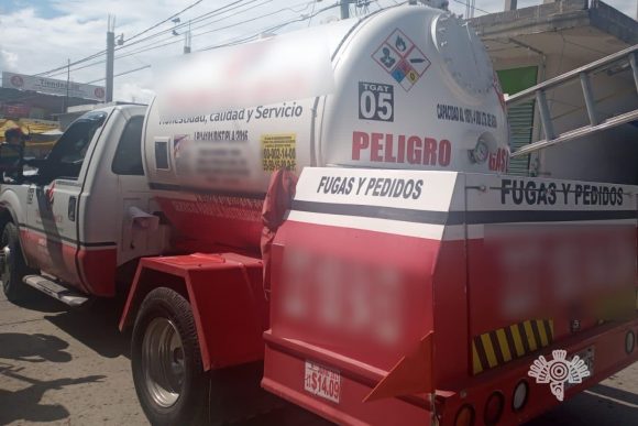 Asegura Policía Estatal a tres personas por no acreditar posesión de gas LP