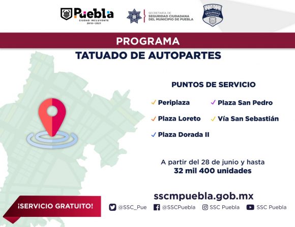Seguridad Ciudadana Municipal inicia programa gratuito “Tatuado de Autopartes”
