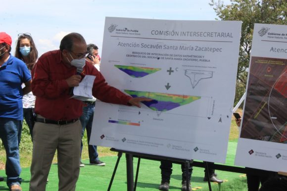 Escucha Gobernador Barbosa análisis del socavón por expertos