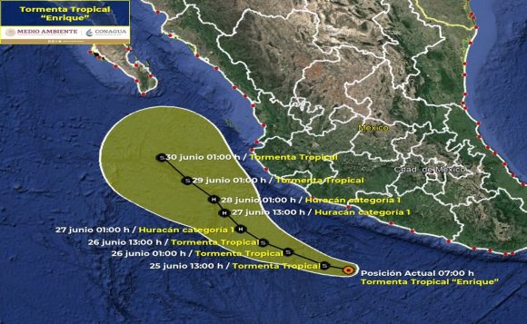 Se forma tormenta tropical “Enrique”