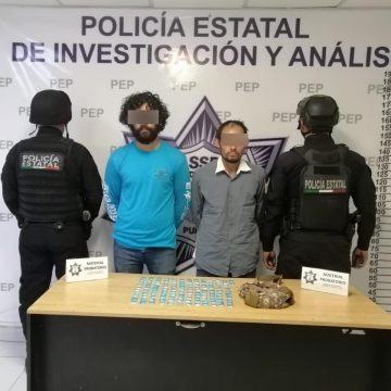 Captura Policía Estatal a “El Lobo”, presunto narcomenudista