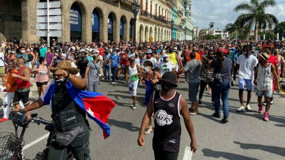 Intensa jornada de protestas en Cuba