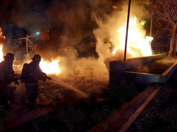 Se registra incendio en el parque de Las Ninfas