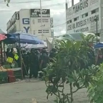 Desmantelan botaneros del Mercado Morelos