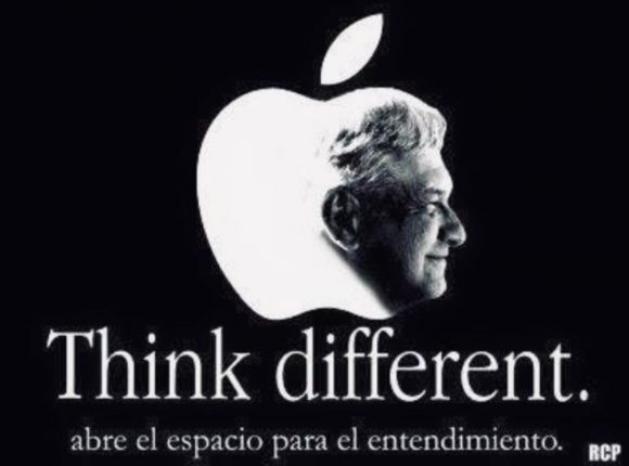 Critican a Morena por usar logotipo y eslogan de Apple en redes sociales