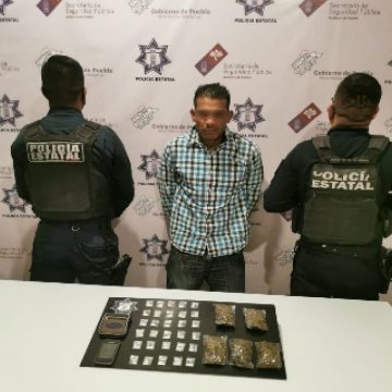 Detiene Policía Estatal a presunto narcomenudista de “El Pollo”