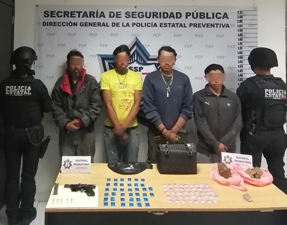 Captura Policía Estatal a presunta banda dedicada al robo en transporte público