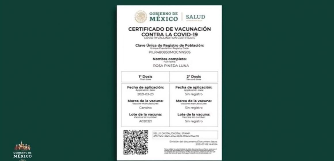 De 3 a 6 años de cárcel a quien use certificado falso de vacunas
