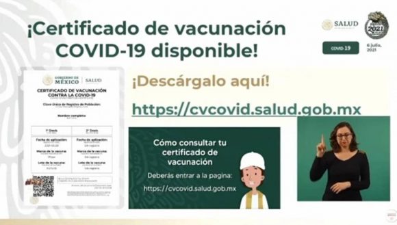 Así se puede tramitar el certificado de vacunación en México