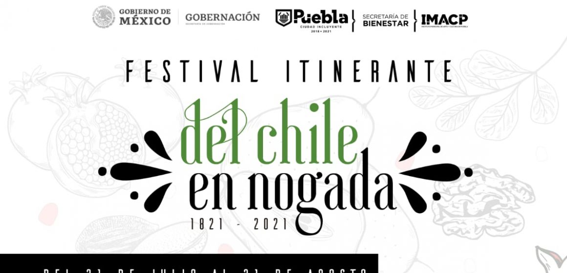 Ayuntamiento de Puebla promueve Festival Itinerante del Chile en Nogada