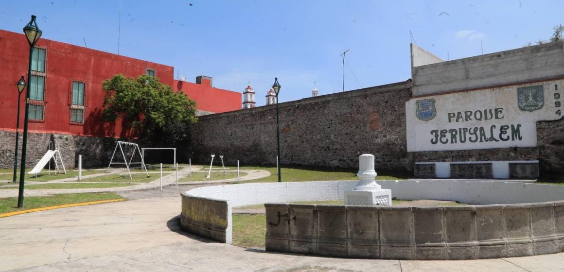 Ayuntamiento de Puebla rehabilita calle 9 oriente y Parque Jerusalem