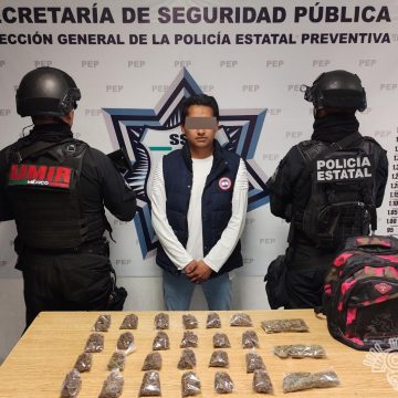 En La Margarita, Policía Estatal detiene a presunto narcomenudista