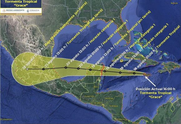 Cuatro municipios poblanos bajo riesgo por la tormenta “Grace”
