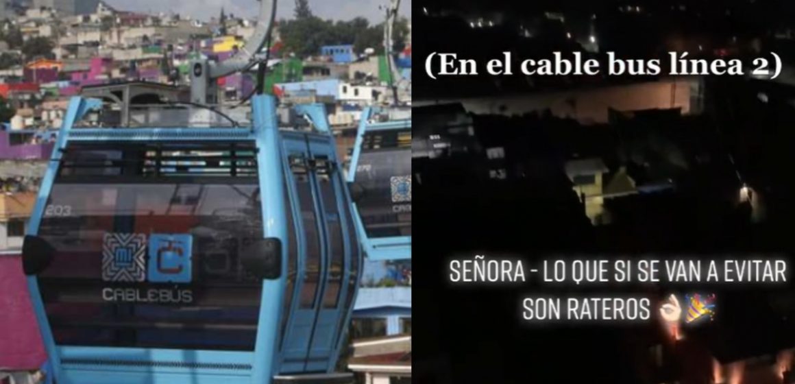 (VIDEO) ‘Arriba las manos’, hombre hace broma a usuarios del Cablebús