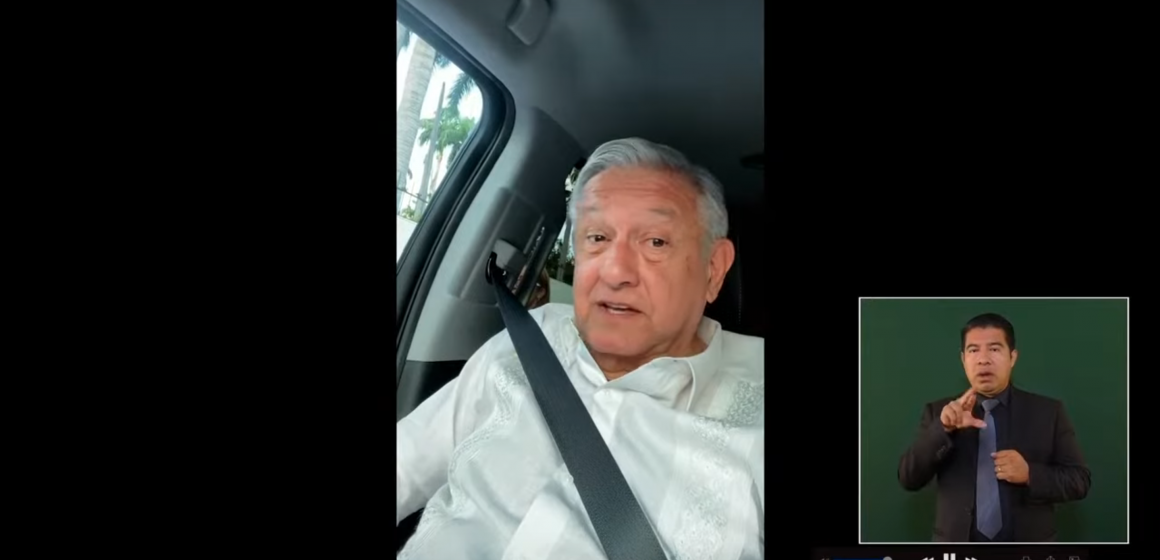 Retienen por dos horas al presidente Andrés Manuel López Obrador maestros de la CNTE