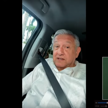 Retienen por dos horas al presidente Andrés Manuel López Obrador maestros de la CNTE
