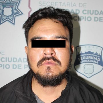 Detuvo Policía Municipal de Puebla a probable narcomenudista al sur de la capital