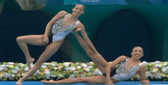 Diosdado y Jiménez cierran su participación en la final de la Natación Artística Tokio 2020