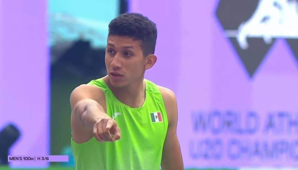 El poblano Gerardo Lomelí avanzó a semifinales en los 100m del Campeonato Mundial de Atletismo Sub 20