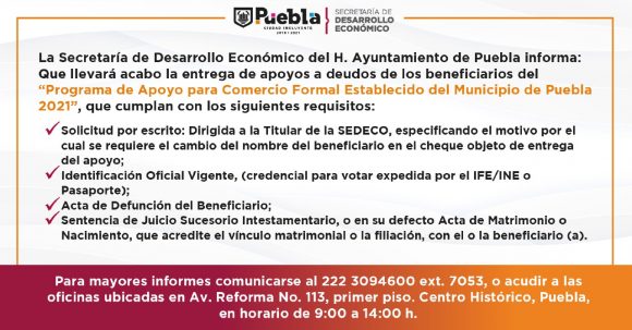 Anuncia Ayuntamiento “Programa de apoyo para comercio formal”