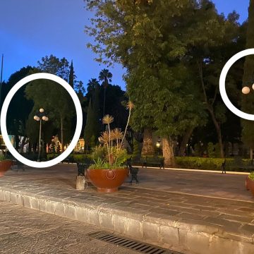 Sin funcionar luminarias del zócalo reinagurado por Sedatu y Ayuntamiento de Puebla