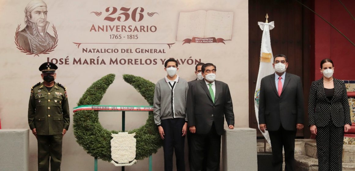 Preside Barbosa Huerta ceremonia al 256 aniversario del natalicio de José María Morelos y Pavón