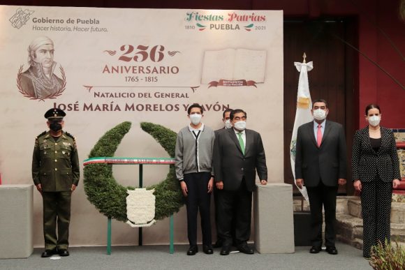 Preside Barbosa Huerta ceremonia al 256 aniversario del natalicio de José María Morelos y Pavón