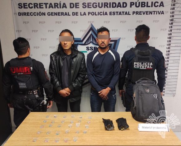 79654678954269743529765432679854369769734524352 Presuntos narcomenudistas de Xanenetla son detenidos por la Policía Estatal