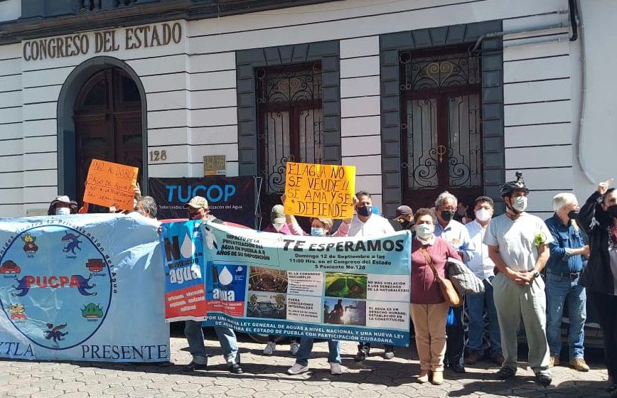 Piden a diputados echar abajo concesión del Agua de Puebla