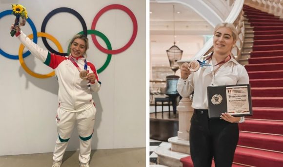 (VIDEO) Medallista olímpica denuncia que le dieron cheque sin fondos como premio