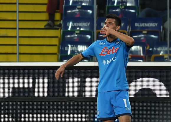 Hirving Lozano marcó en la goleada del Napoli
