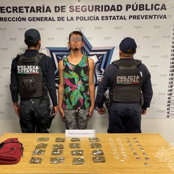 Detiene Policía Estatal a presunto distribuidor de drogas de “El Pelón del Sur”