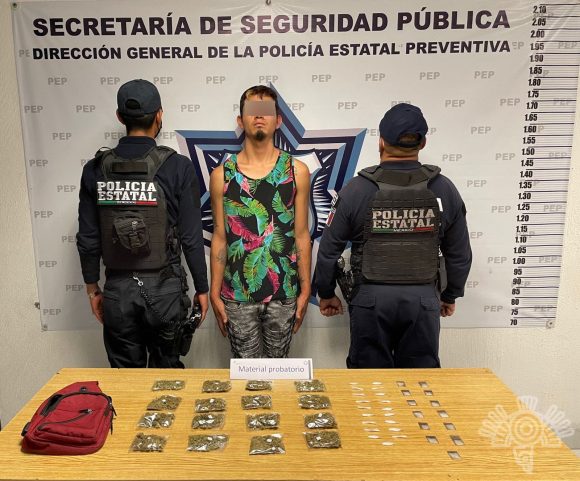 Detiene Policía Estatal a presunto distribuidor de drogas de “El Pelón del Sur”