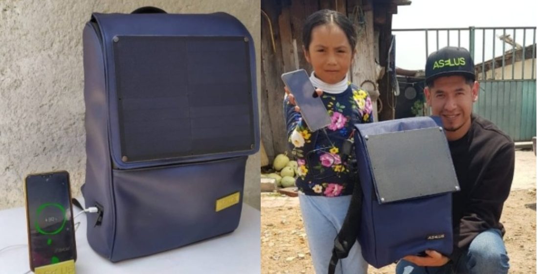 (VIDEO) Mexicano crea mochila solar con piel de nopal para dar luz e internet a comunidades rurales