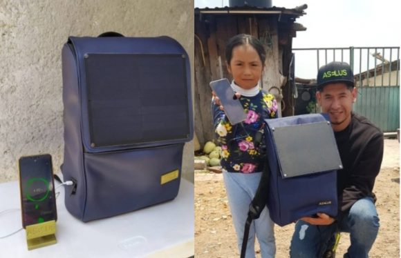 (VIDEO) Mexicano crea mochila solar con piel de nopal para dar luz e internet a comunidades rurales