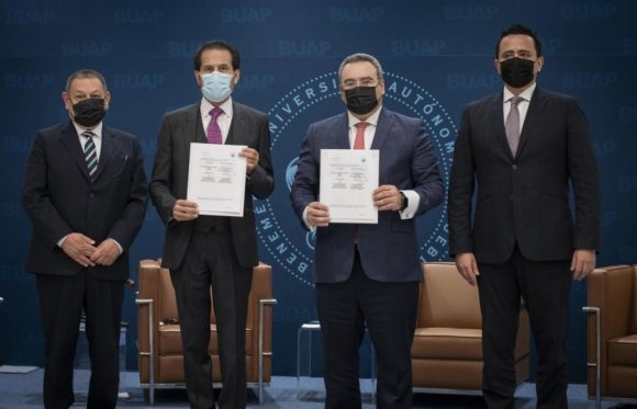 Firman convenio de colaboración BUAP y Procuraduría Fiscal de la Federación